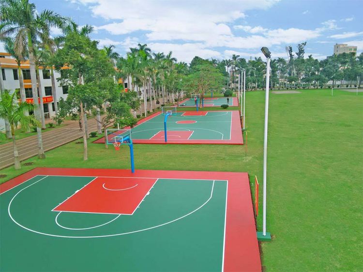 溫州塑膠硅pu籃球場(chǎng)